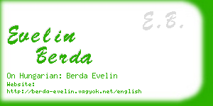 evelin berda business card
